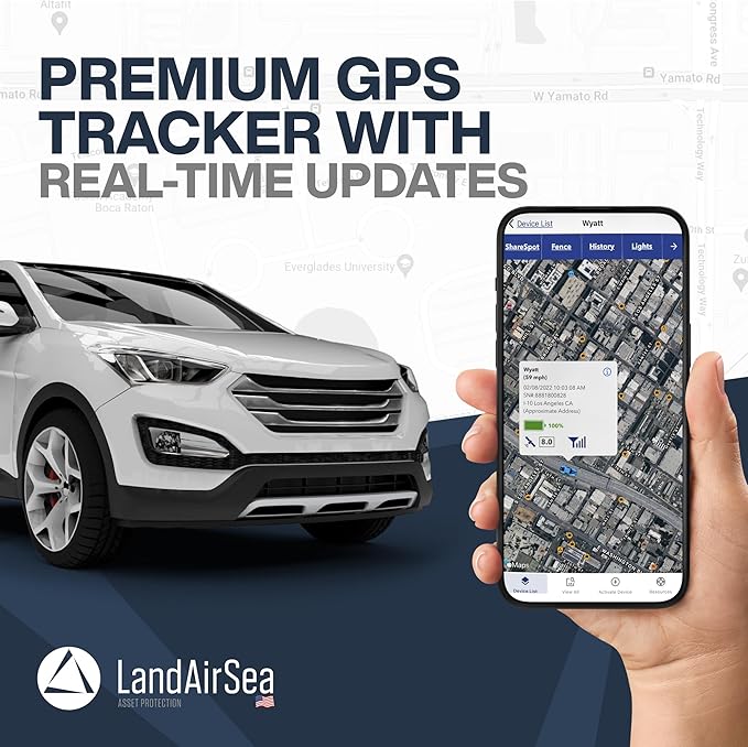 LandAirSea 54 GPS Tracker - Made in the USA from Domestic & Imported Parts. Long Battery, Magnetic, Waterproof, Global Tracking. Subscription Required image 2
