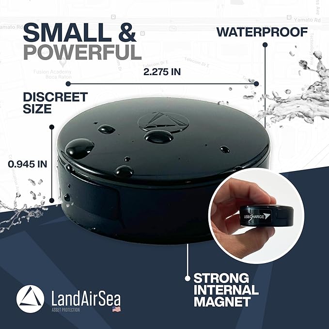 LandAirSea 54 GPS Tracker - Made in the USA from Domestic & Imported Parts. Long Battery, Magnetic, Waterproof, Global Tracking. Subscription Required image 3