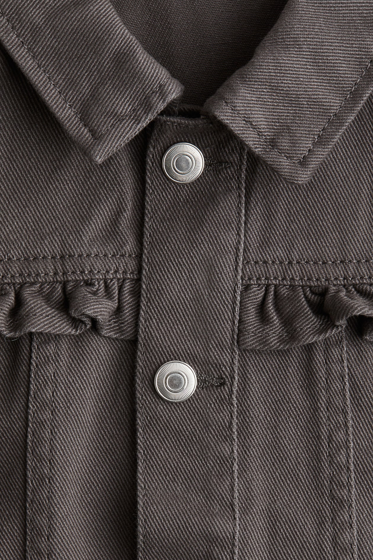 RUFFLE-TRIMMED TWILL JACKET image 2