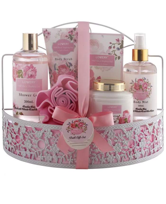 Lovery Wild Rose and Raspberry Body Care 7 Piece Gift Set image 1