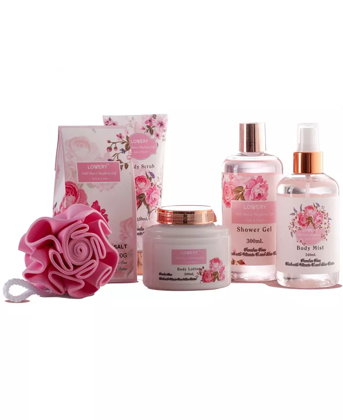 Lovery Wild Rose and Raspberry Body Care 7 Piece Gift Set image 2