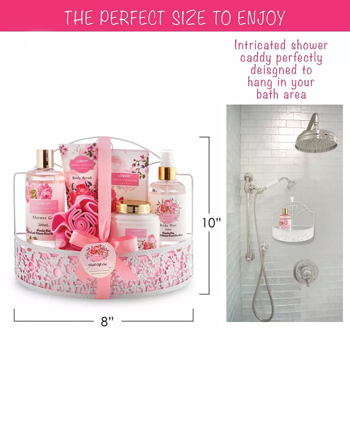 Lovery Wild Rose and Raspberry Body Care 7 Piece Gift Set image 4