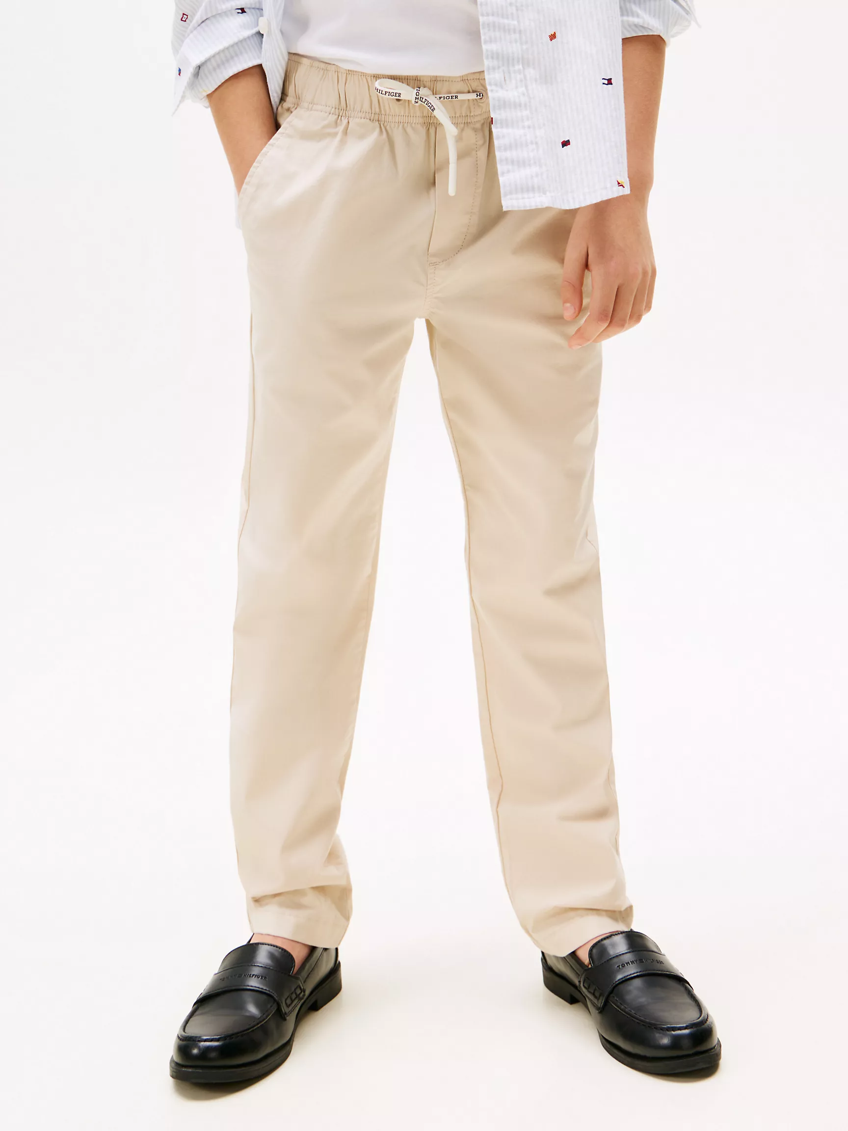 Kids' Stretch-Cotton Poplin Pull-On Pant image 2
