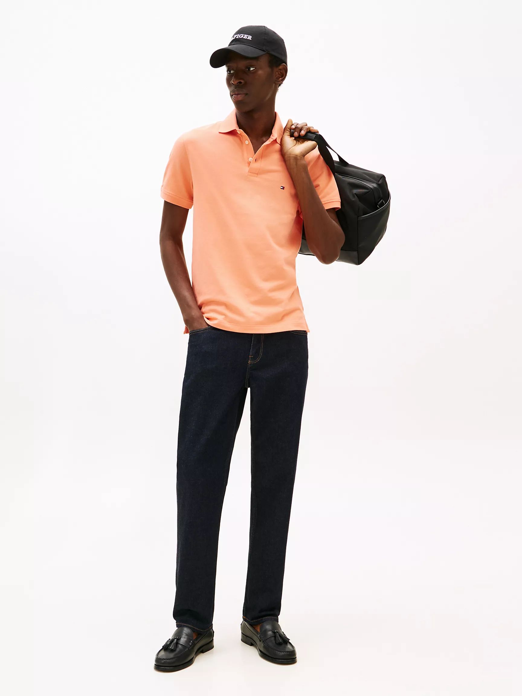 Slim Fit Stretch Pique Polo image 2