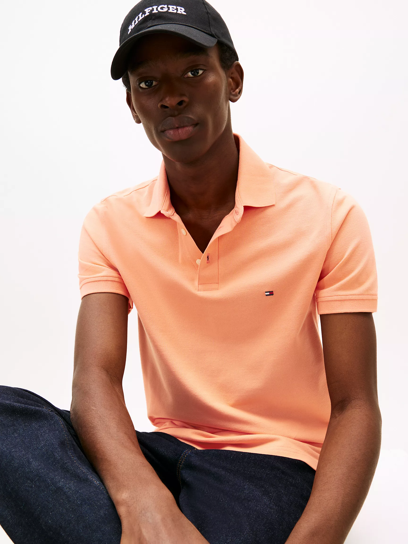 Slim Fit Stretch Pique Polo image 3