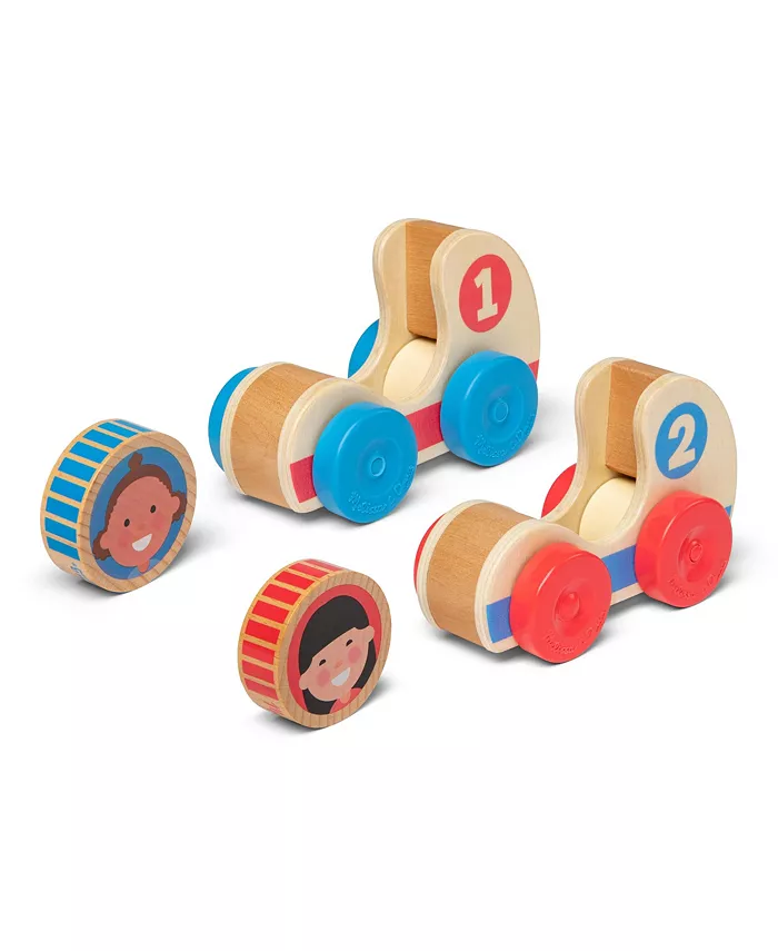 Go Tots Wooden Race Cars 4 Piece Set image 1