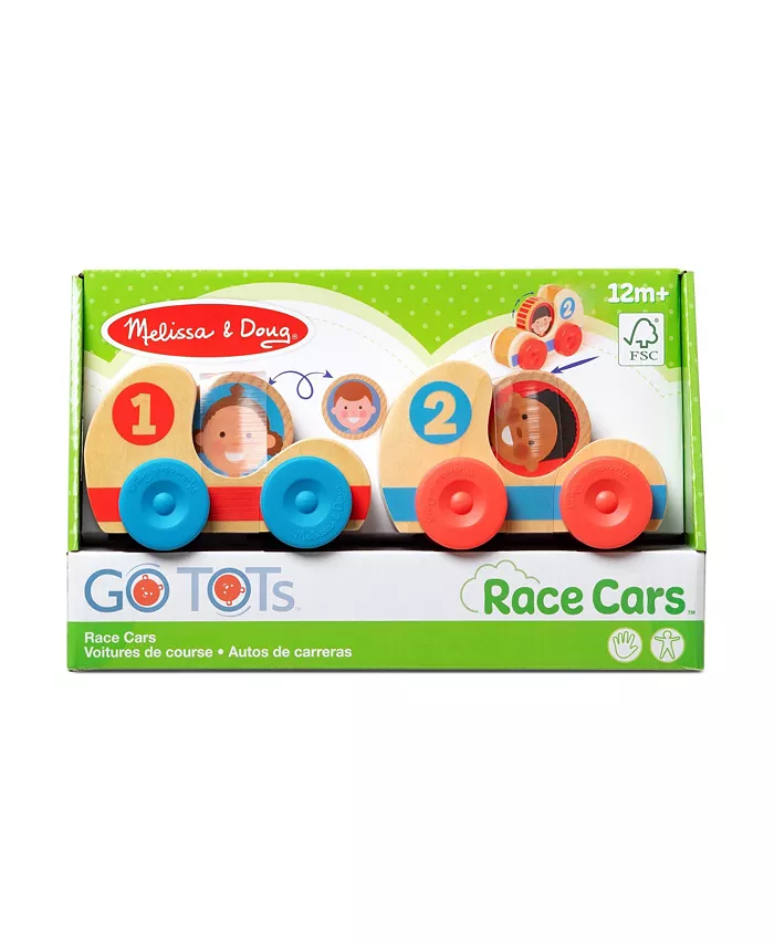 Go Tots Wooden Race Cars 4 Piece Set image 2