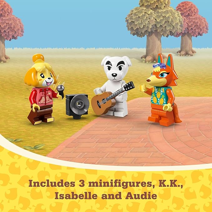 LEGO Animal Crossing K.K.’s Concert in The Plaza Building Toys Set - Animal Crossing Toy Figures & Playsets for Kids, Girls & Boys, Ages 7+ - Pretend Play Birthday Gift - 77052 image 6