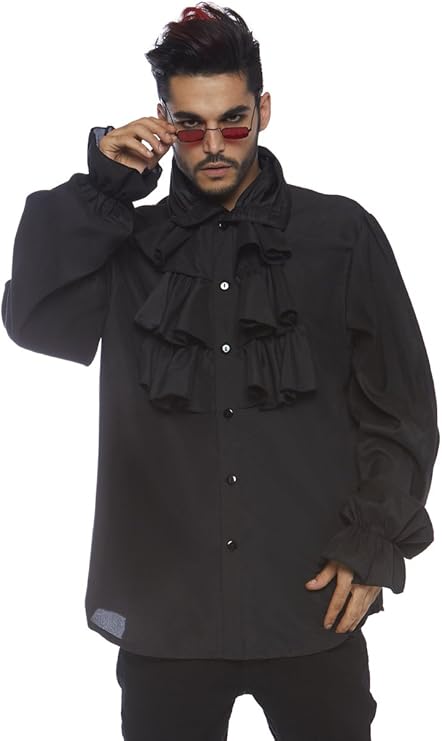 Leg Avenue Men's Costumes Pirate Shirt with Ruffles image 1