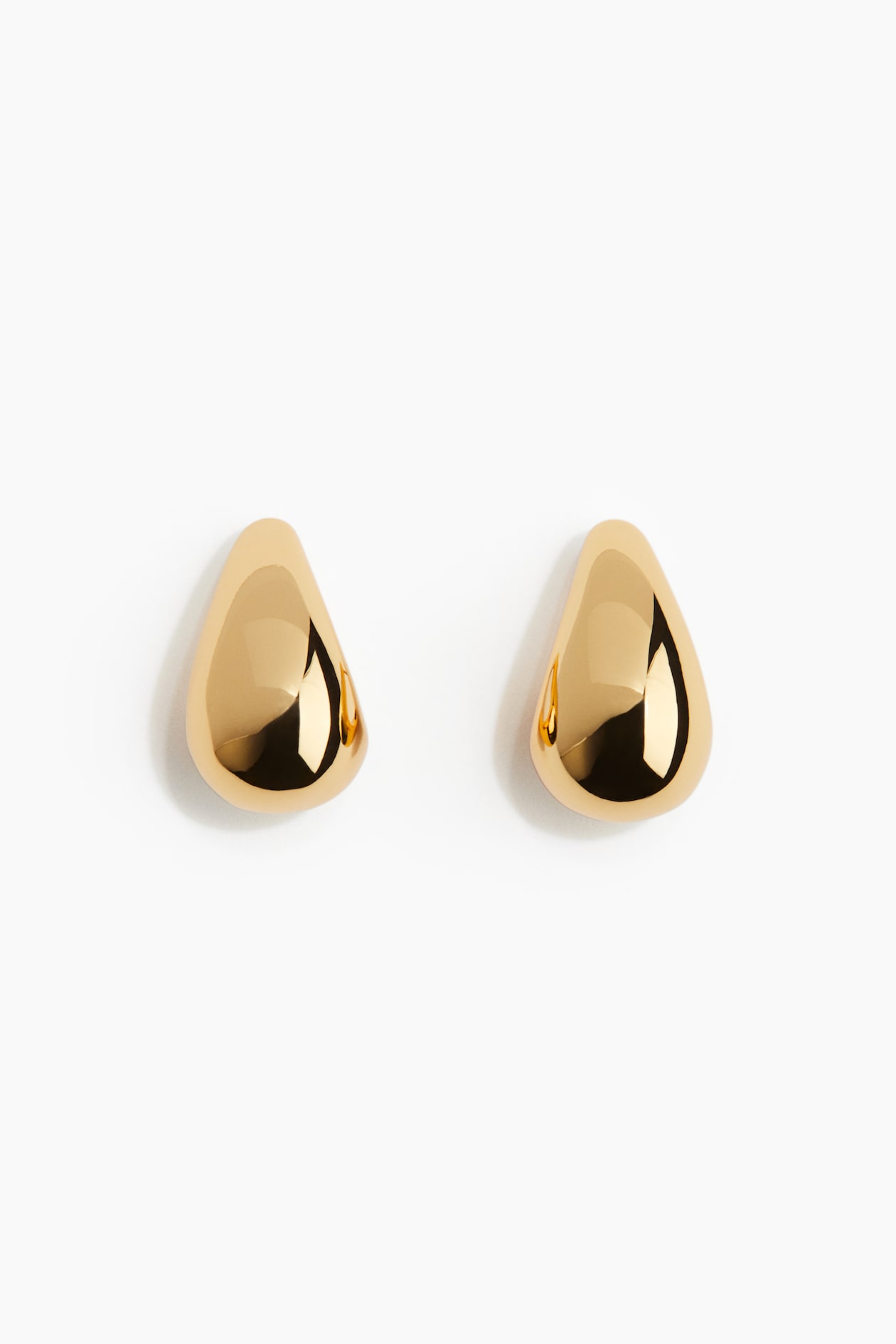 GOLD-PLATED DOME EARRINGS image 2