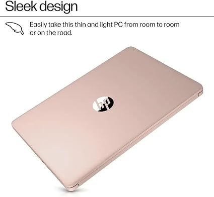 HP Business Student Laptop Computer - Windows 11 Pro & Microsoft Office Lifetime | 14 inch HD | AI-Powered, Long Batter Hr N-Serious Laptop| 16GB RAM, 128GB UFS, 256GB Extend Micro SD | Rose Gold image 7
