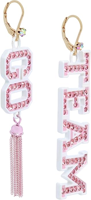 Betsey Johnson Womens GO TEAM Mismatch Earrings image 2