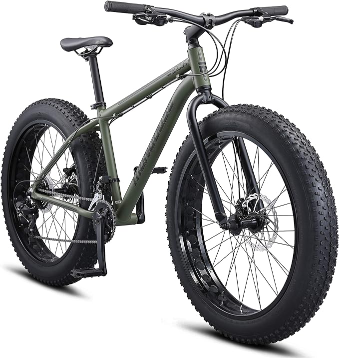 Mongoose Argus Trail or ST Fat Tire Mountain Bike, 20, 24 or 26 Inch Bike for Kids and Adults, 7 or 16 Speed, Aluminum or Steel Frame, Knobby Mountain Fat Tires, Mechanical Disc Brakes image 1