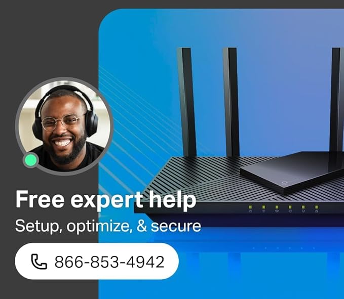 TP-Link AX1800 WiFi 6 Router V4 (Archer AX21) – Dual Band Wireless Internet, Gigabit, Easy Mesh, Works with Alexa - A Certified for Humans Device, Free Expert Support image 4