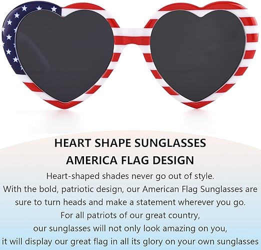 IOHLNG Heart Sunglasses for Women Men Oversized Trendy Love Shaped Sunglasses Retro Lovely Fashion Cute Sun Glasses image 2