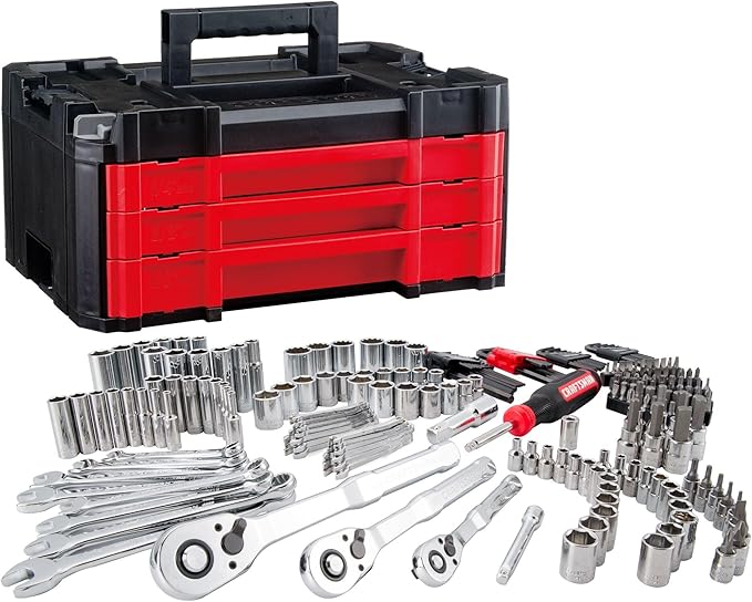 Craftsman VERSASTACK Mechanics Tool Set, 1/4 in, 3/8 in, and 1/2 in Drive, 230 Piece (CMMT45306) image 1