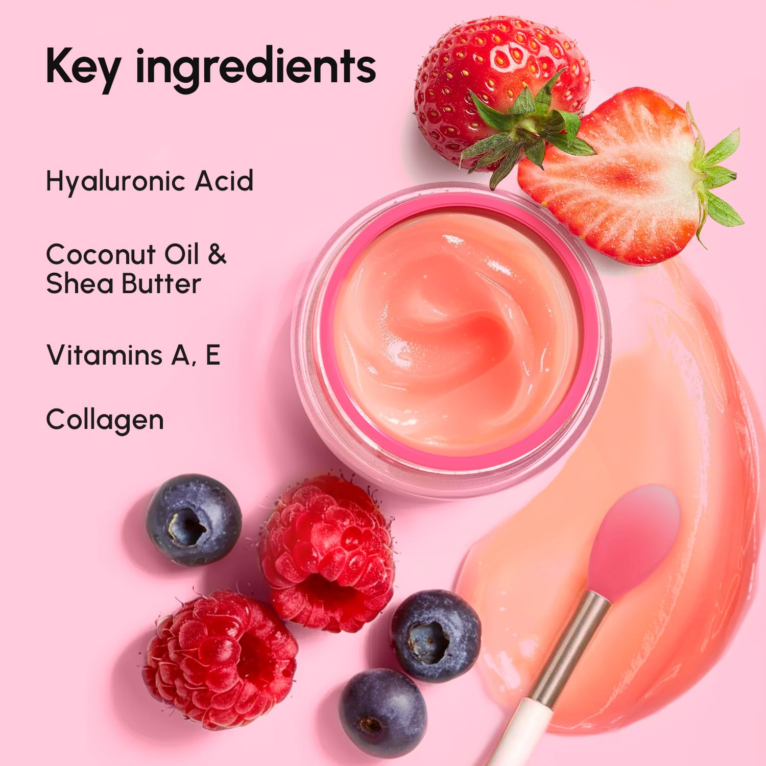 MAREE Lip Mask with Hyaluronic Acid - Overnight Butter Balm - Moisturizer for Very Dry Lips - Hidratante de Labios Care Hydration image 4