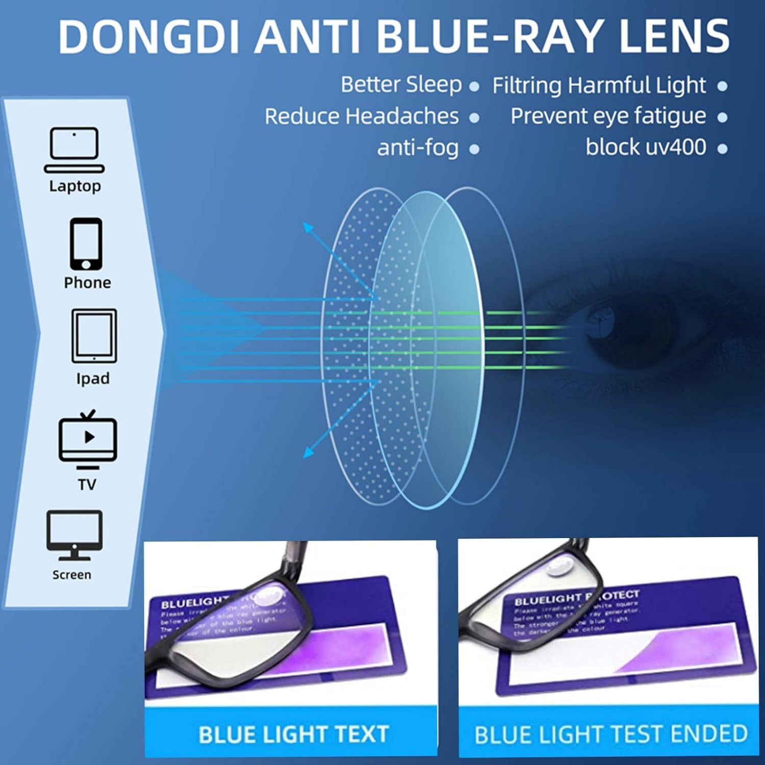DONGDI Blue Light Blocking Reading Glasses 4 Pack Computer Readers for Women Men,Anti Glare UV Ray Filter Eyeglasses… (4pack-green, 3.50) image 4