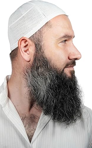 |% 100 Cotton Kufi Hats for Men A Quality Soft Taqiya, Takke, Islamic Caps, Islamic Gifts, Standart Size 1 Pcs image 1