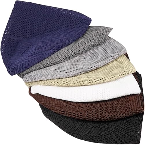|% 100 Cotton Kufi Hats for Men A Quality Soft Taqiya, Takke, Islamic Caps, Islamic Gifts, Standart Size 1 Pcs image 3