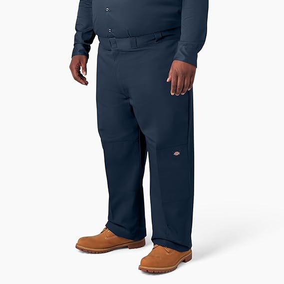 Loose Fit Double Knee Work Pants. Dark Navy, 32 30 image 1