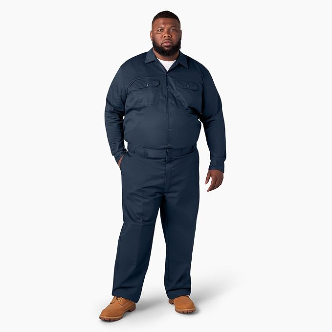 Loose Fit Double Knee Work Pants. Dark Navy, 32 30 image 2