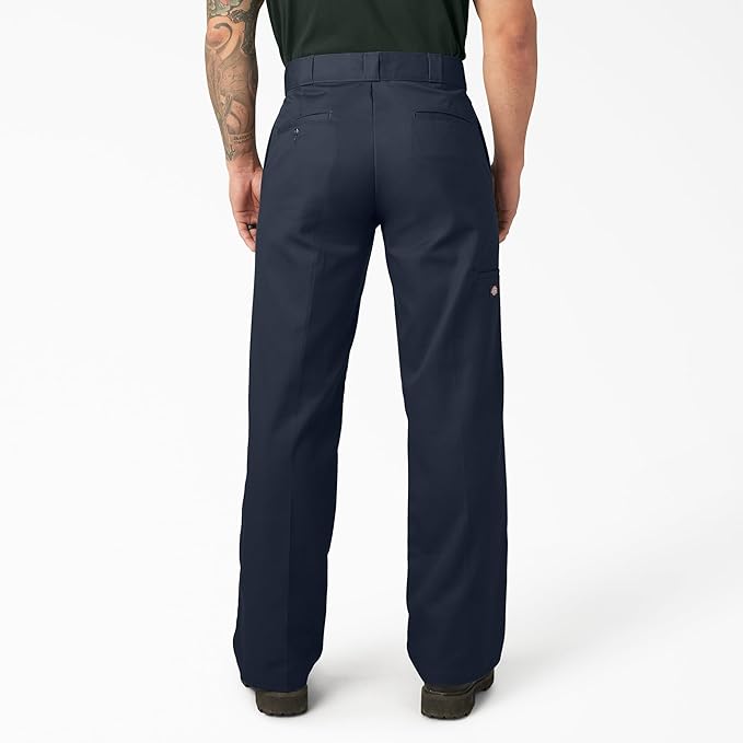 Loose Fit Double Knee Work Pants. Dark Navy, 32 30 image 5