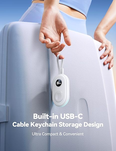 JOYROOM Portable Charger for Apple Watch 10, 2500mAh Fast Charging iWatch Charger KeyChain USB C Cable, Magnetic Wireless Travel Power Bank for Apple Watch Series 9/8/7/6/SE/5/4/3/2/Nike/Ultra/Ultra 2 image 5