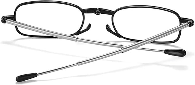 Folding Reading Glasses for Men Women Blue Light Blocking Readers with Keychain Compact Bags image 3
