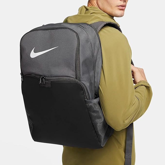 Nike Brasilia 9.5 Training Backpack, Iron Grey/Black/White, Large image 4