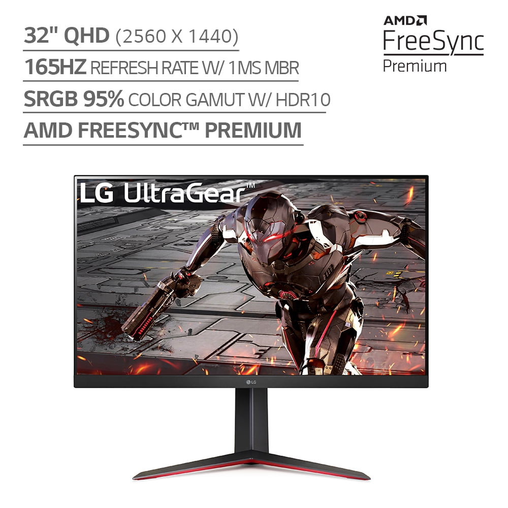 LG 32" Ultra-Gear QHD (2560 x 1440) Gaming Monitor, 165Hz, 1ms, Black 32GN600-B.Aus, New image 3