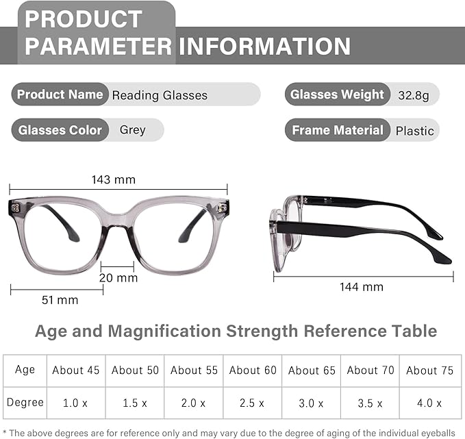 Oversized Reading Glasses for Women Men Large Frame Sqaure Blue Light Blocking Computer Readers Spring Hinge image 5