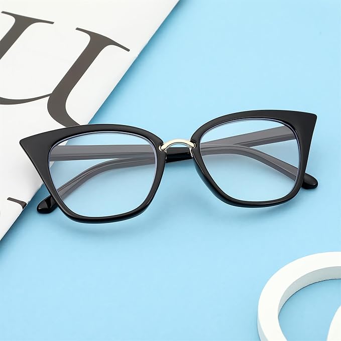 FEISEDY Women Oversized Cat Eye Reading Glasses Fashion Frame Readers B4072 image 3