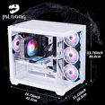Mloong Gaming PC Desktop AMD Ryzen 5 5500 GeForce RTX 4060 1TB SSD 16GB RAM 650W Win11 WIFI image 4