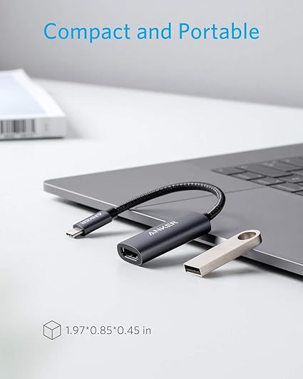 Anker USB C to HDMI Adapter (4K@60Hz), 310 USB-C Adapter (4K HDMI), for MacBook Pro, MacBook Air, Pixelbook, XPS, and More (Compatible with Thunderbolt 3 ports) image 5