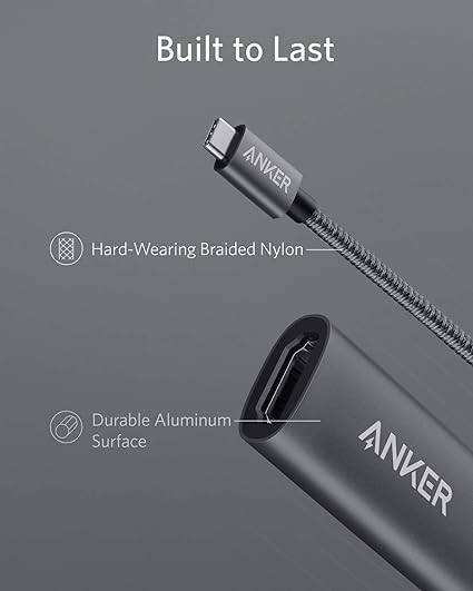 Anker USB C to HDMI Adapter (4K@60Hz), 310 USB-C Adapter (4K HDMI), for MacBook Pro, MacBook Air, Pixelbook, XPS, and More (Compatible with Thunderbolt 3 ports) image 6
