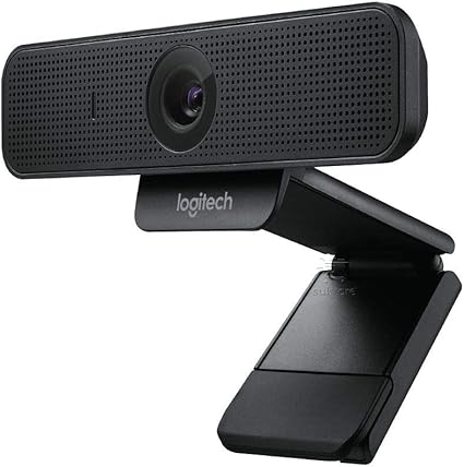 Logitech C925-E Webcam, HD 1080p/30fps Video Calling, Light Correction, Autofocus, Clear Audio, Privacy Shade, Works with Skype Business, WebEx, Lync, Cisco, PC/Mac/Laptop/Macbook - Black image 1