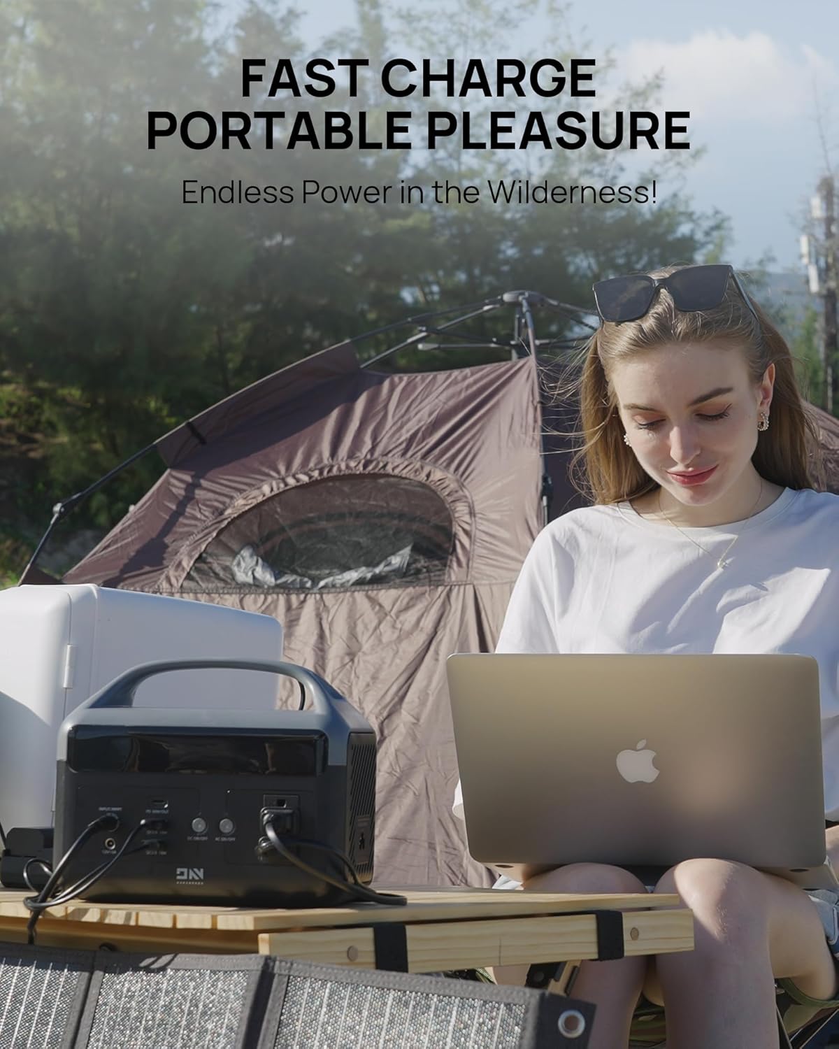 Portable Power Station 56000mAh, 179.2Wh LiFePO4 Battery Backup w/ 2 300W (Peak 600W) AC Outlets, 1.5hrs Fast Charging, Power Bank for Hurricane Emergency/Outdoor Camping/RVs/Home Use image 9