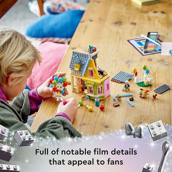 LEGO Disney and Pixar ‘Up’ House, Classic Disney Celebration Building Toy Set for Kids and Movie Fans Ages 9 and Up, A Fun Gift for Disney Fans and Anyone Who Loves Creative Play, 43217 image 3
