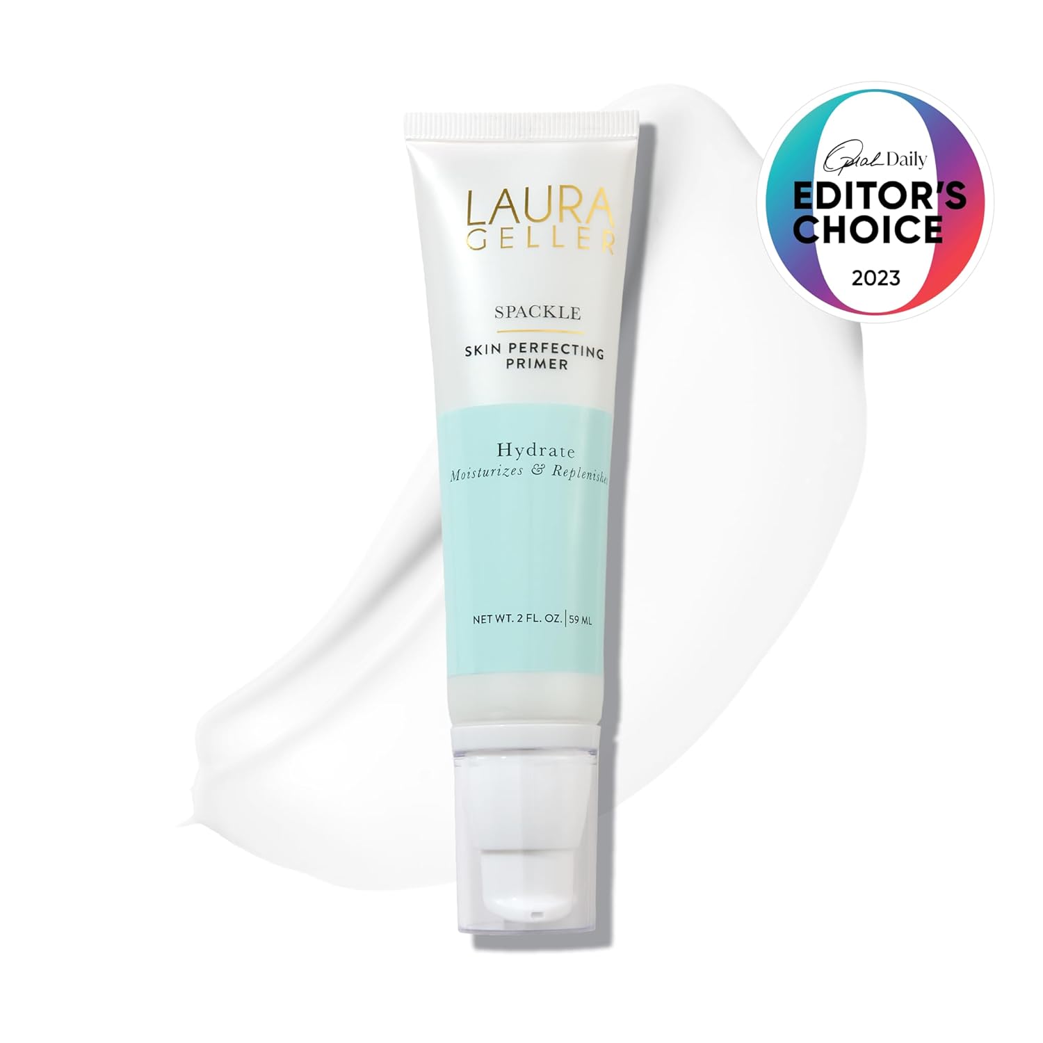 LAURA GELLER NEW YORK Spackle Primer - Hydrate - Super-Size 2 Fl Oz - Hyaluronic Acid Makeup Primer for Mature Skin image 6