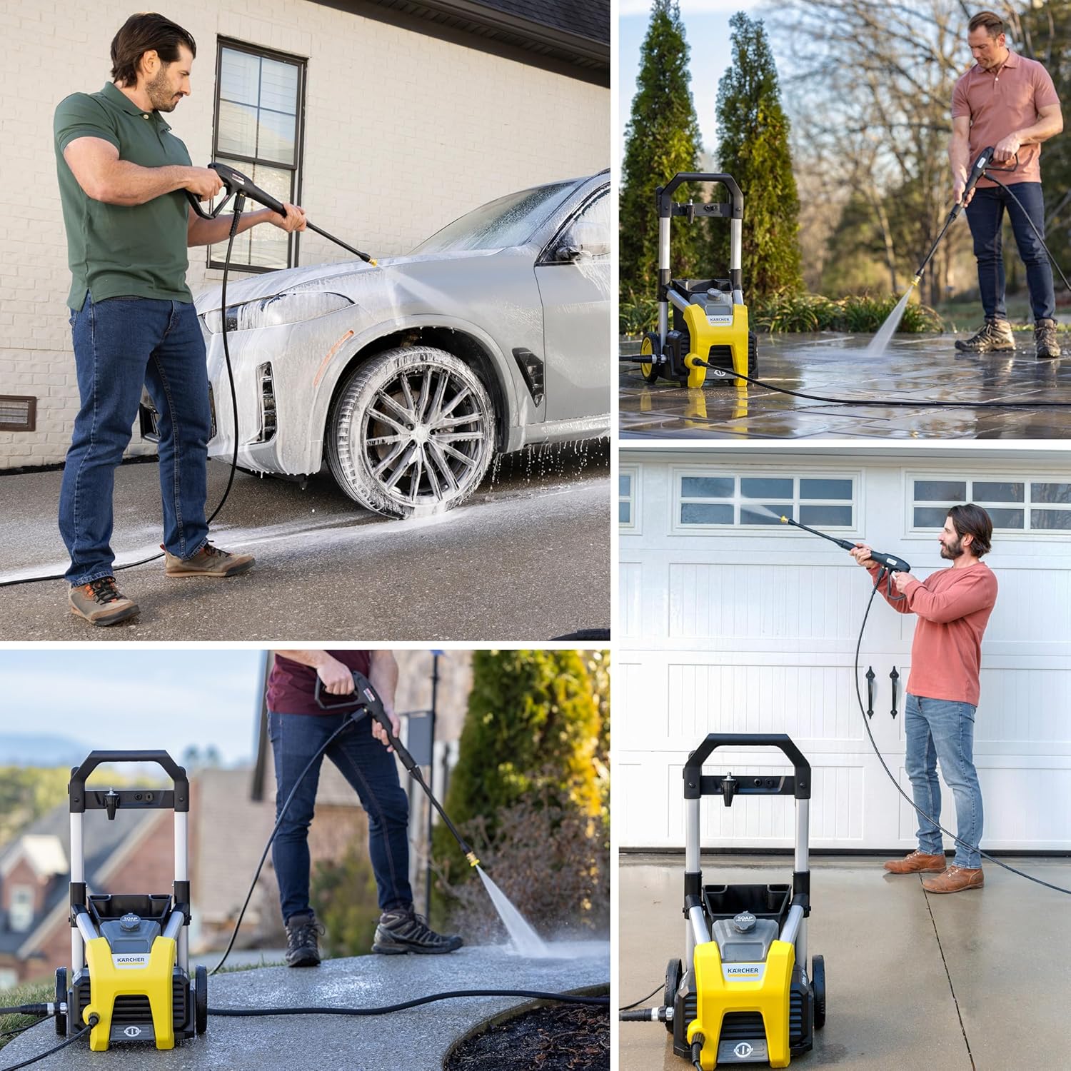 Kärcher Pressure Washer K1700, CETA Certified, 3 Spray Nozzles, Detergent Tank, for Cars, Driveways, Siding, Patios, 1.2 max. GPM image 5