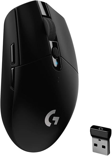 Logitech G305 LIGHTSPEED Wireless Gaming Mouse, Hero 12K Sensor, 12,000 DPI, Lightweight, 6 Programmable Buttons, 250h Battery Life, On-Board Memory, PC/Mac - Black image 1
