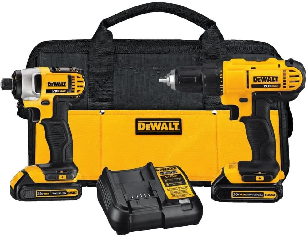 DEWALT 20V MAX Cordless Drill and Impact Driver, Power Tool Combo Kit with 2 Batteries and Charger (DCK240C2) image 4