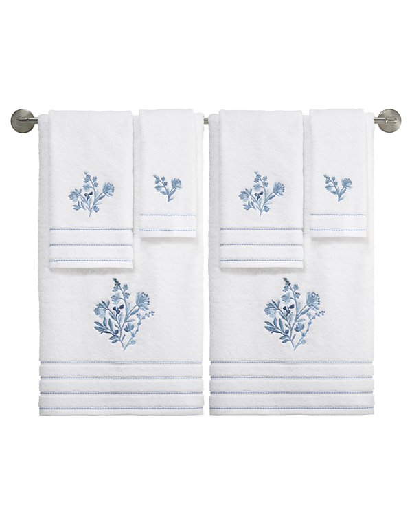 Mystic Floral 2-Pc. Bath Towel Set, 27" x 54" image 4