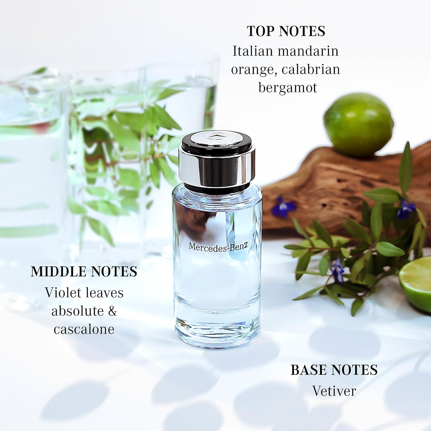 Mercedes-Benz Cologne for Men - 4 Fl Oz - Eau De Toilette Perfume Spray for Man - Woody & Musky Scent - Luxury Long Lasting Fragrance with Notes Of Violet leaves, Cascalone & Vetiver image 4