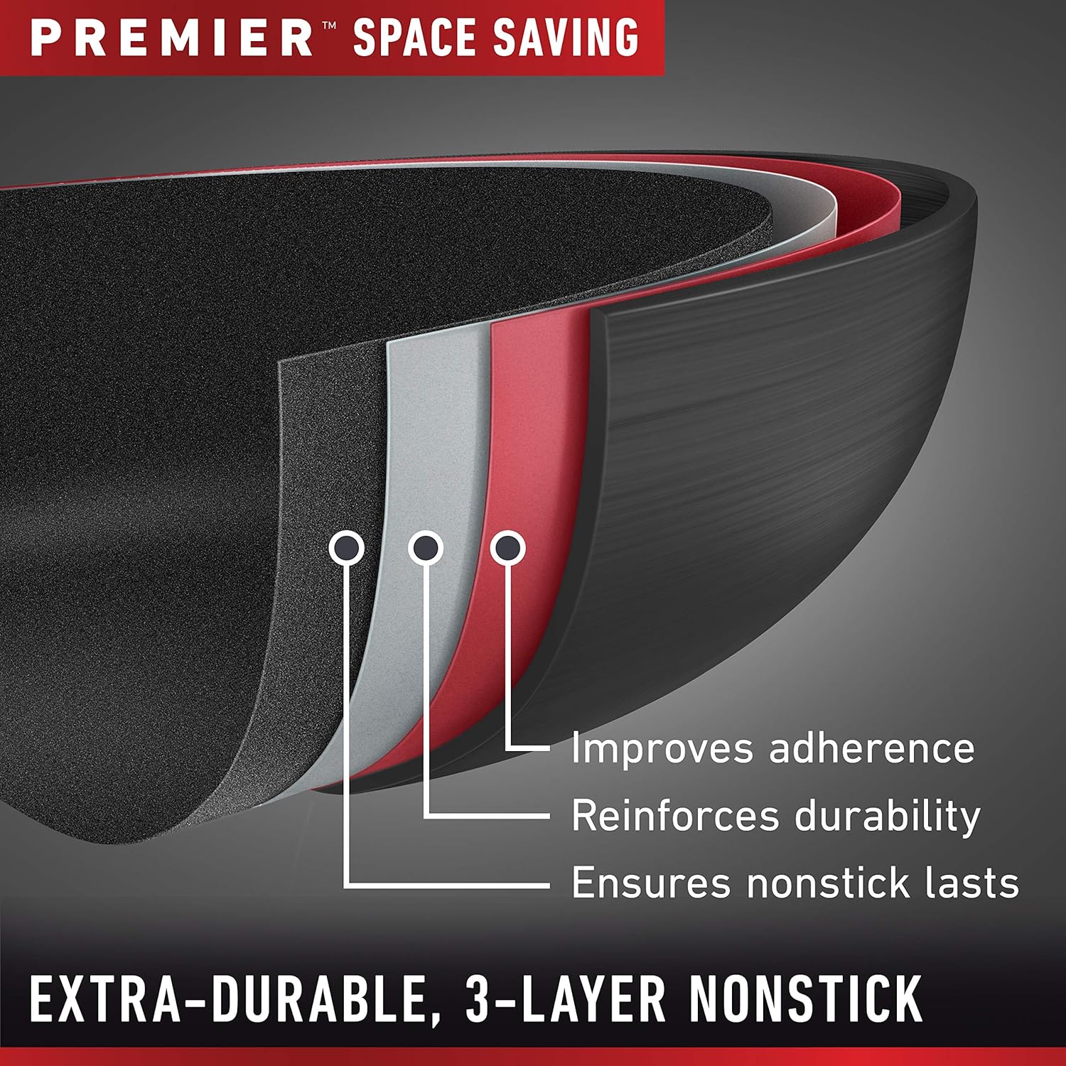 Calphalon Premier Space Saving Nonstick 10 Piece Set image 3