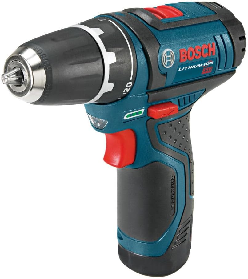 BOSCH PS31-2A 12V Max 3/8 Inch Drill/Driver Kit with (2) 2 Ah Batteries and Charger, Variable Speed image 5