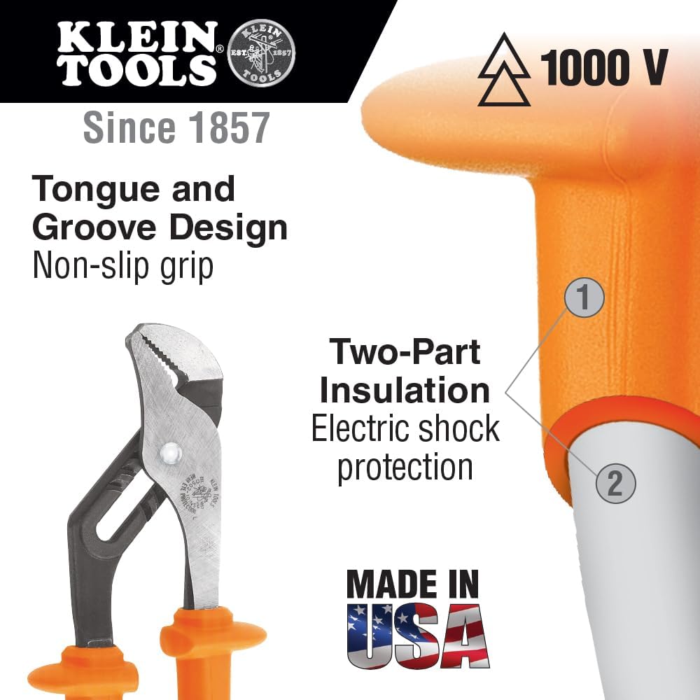 Klein Tools 33527 General Purpose Insulated Tool Kit, 1000-Volt Rated, Comes in Custom 3-Pallet Lockable Case, 22-Piece image 4