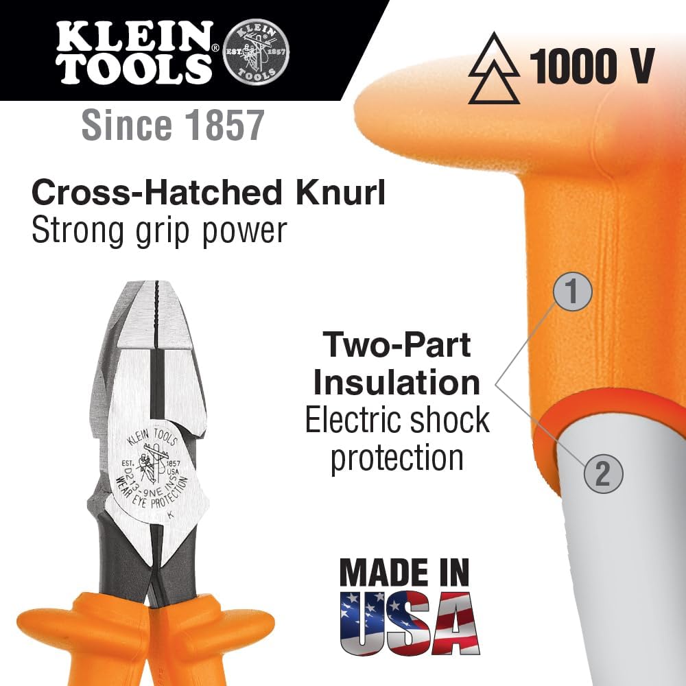 Klein Tools 33527 General Purpose Insulated Tool Kit, 1000-Volt Rated, Comes in Custom 3-Pallet Lockable Case, 22-Piece image 5