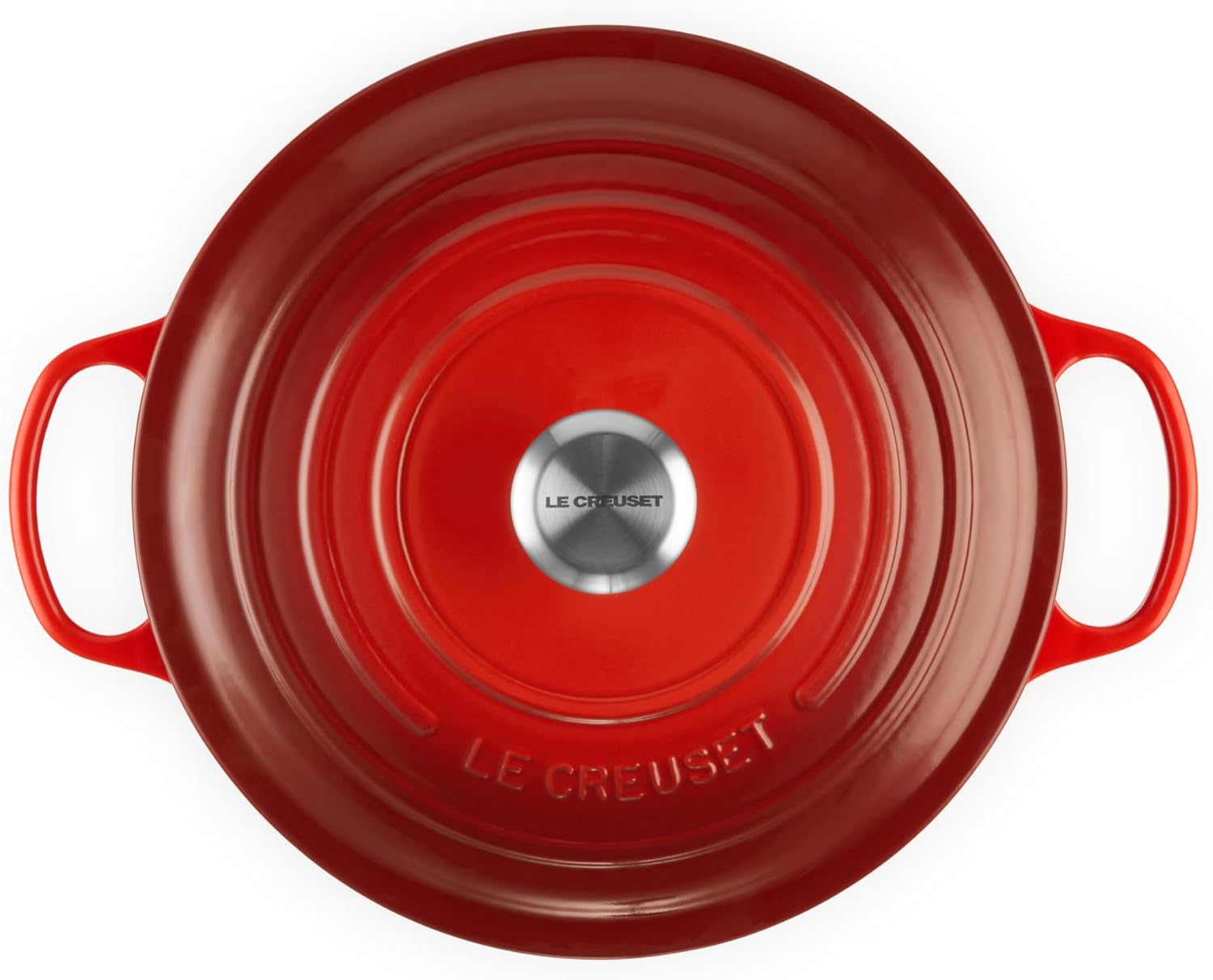Le Creuset Enameled Cast Iron Signature Round Dutch Oven, 7.25 qt., Cerise image 2